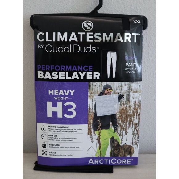 Climatesmart x Cuddi Duds Men Sz 2XL Heavy Weight H3 ArctiCore Baselayer Pants - Picture 1 of 4